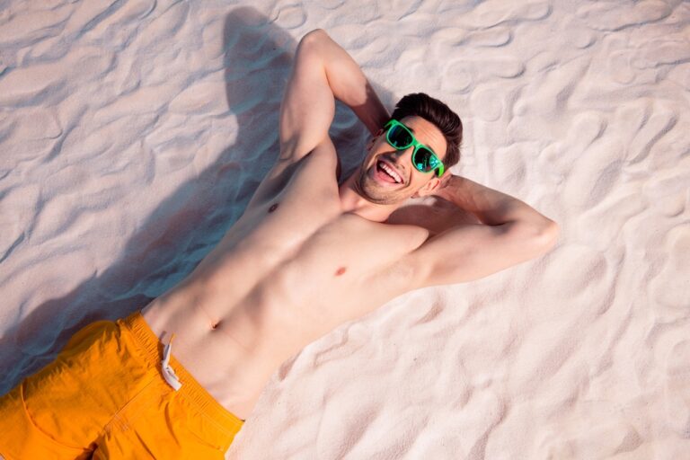 confident men after gynecomastia surgery